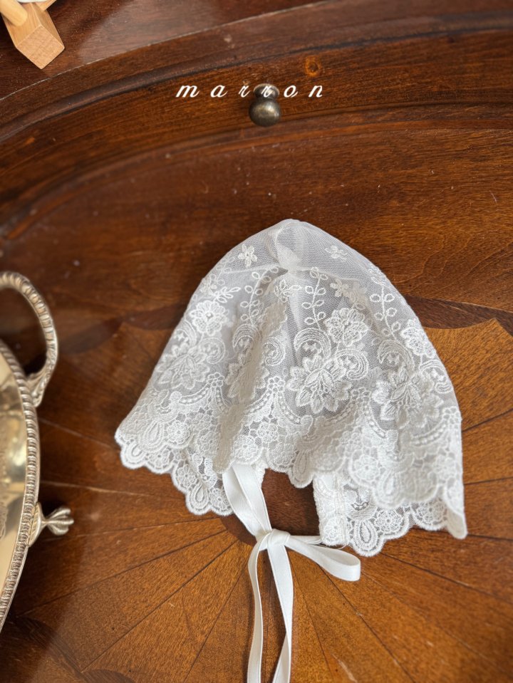 Marron - Korean Baby Fashion - #babyoninstagram - Lace Bonnet