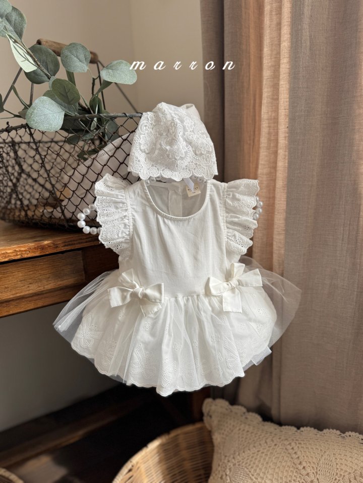 Marron - Korean Baby Fashion - #babyoninstagram - Ribbon Suit - 5