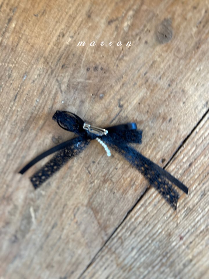 Marron - Korean Baby Fashion - #babylifestyle - Ribbon Brooch - 4
