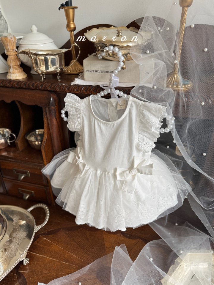 Marron - Korean Baby Fashion - #babyootd - Ribbon Suit - 6