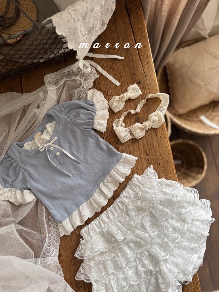 Marron - Korean Baby Fashion - #babyoutfit - Ribbon Snap Pin - 2