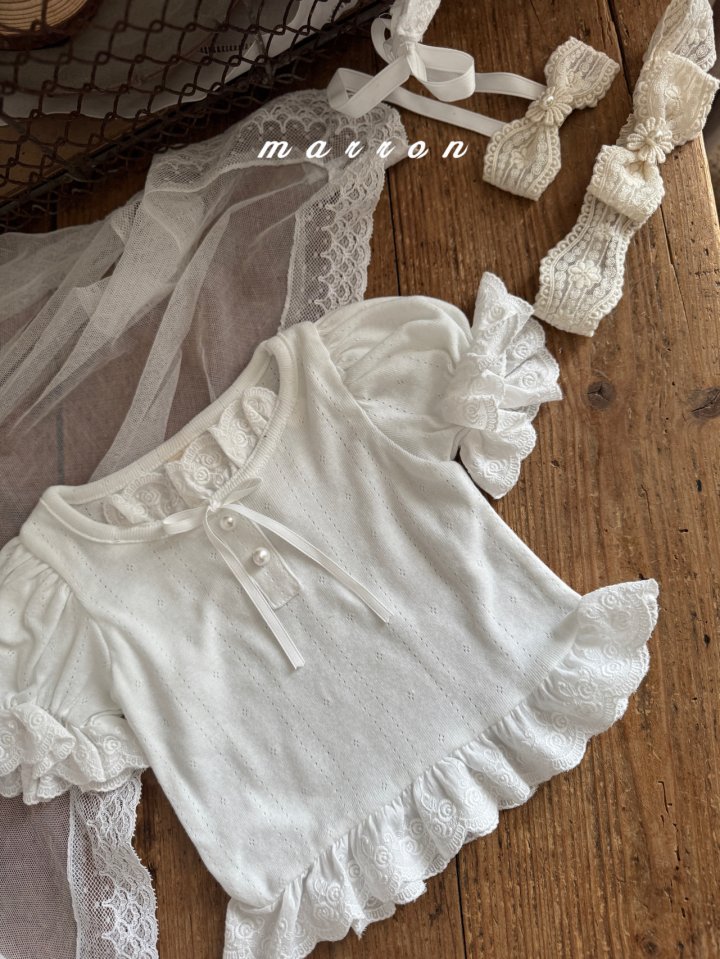 Marron - Korean Baby Fashion - #babyoutfit - Rosa Tee - 11