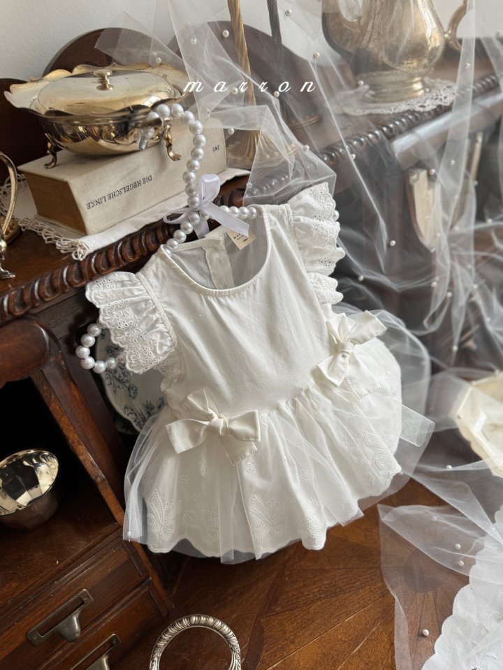 Marron - Korean Baby Fashion - #babywear - Ribbon Suit - 9