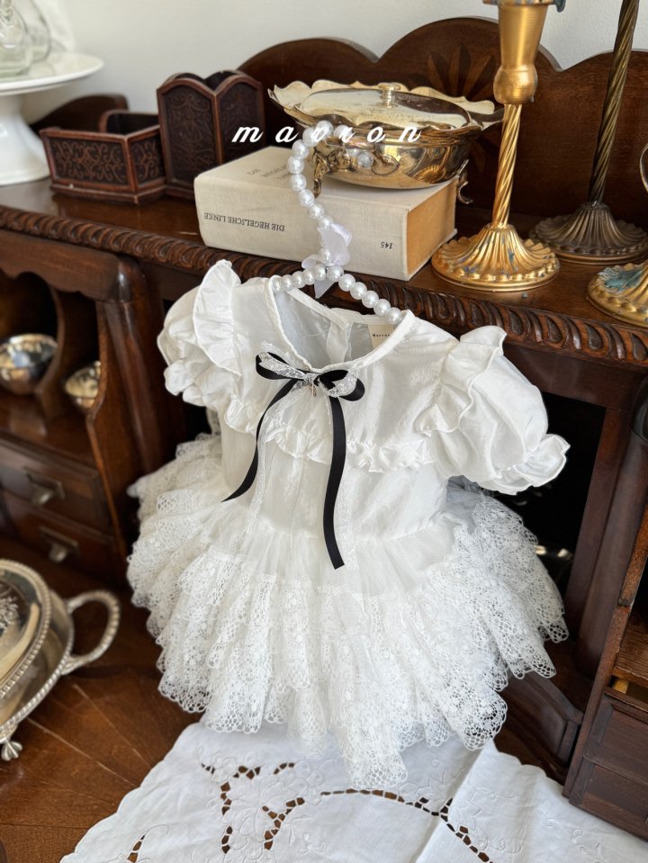 Marron - Korean Baby Fashion - #babywear - Tiara Suit (Ribbon not included) - 2