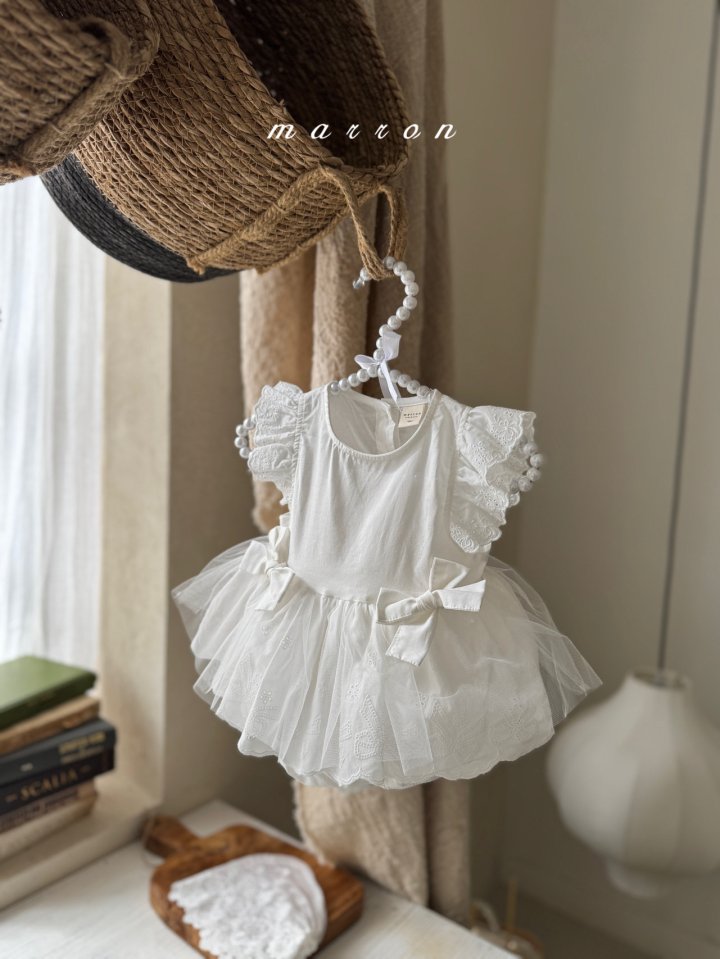Marron - Korean Baby Fashion - #onlinebabyboutique - Ribbon Suit - 10