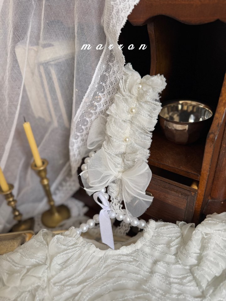 Marron - Korean Baby Fashion - #onlinebabyshop - Pearl Headband - 11