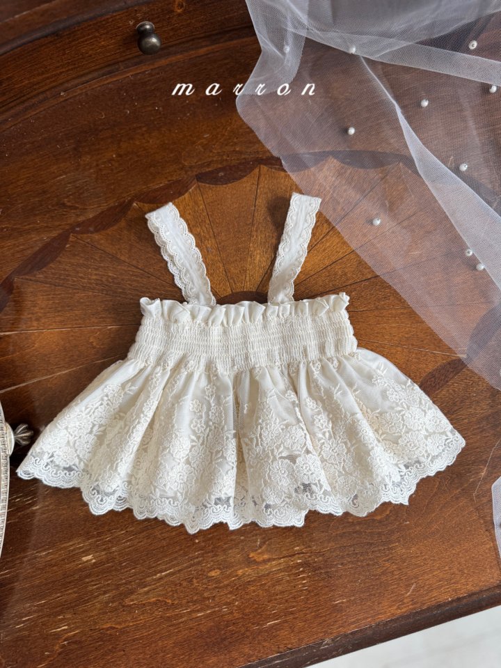 Marron - Korean Baby Fashion - #onlinebabyshop - Vanilla Sleeveless Tee