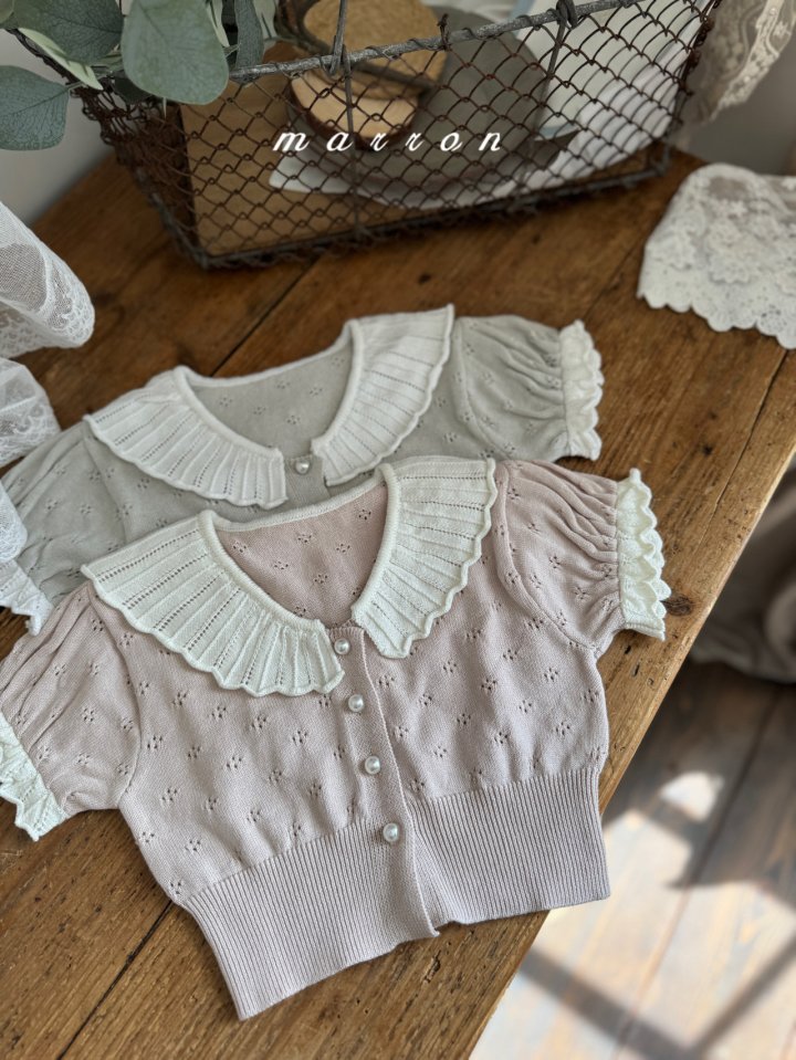 Marron - Korean Baby Fashion - #onlinebabyshop - Laura Knit Cardigan