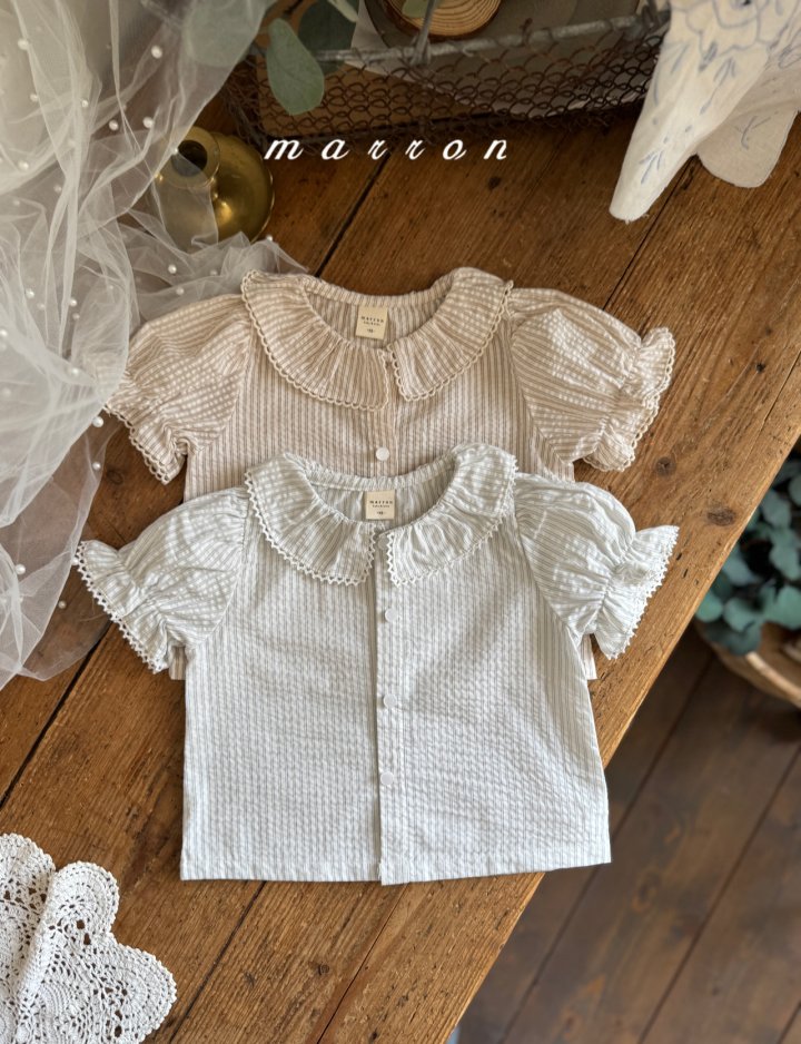 Marron - Korean Baby Fashion - #onlinebabyshop - Windy Blouse