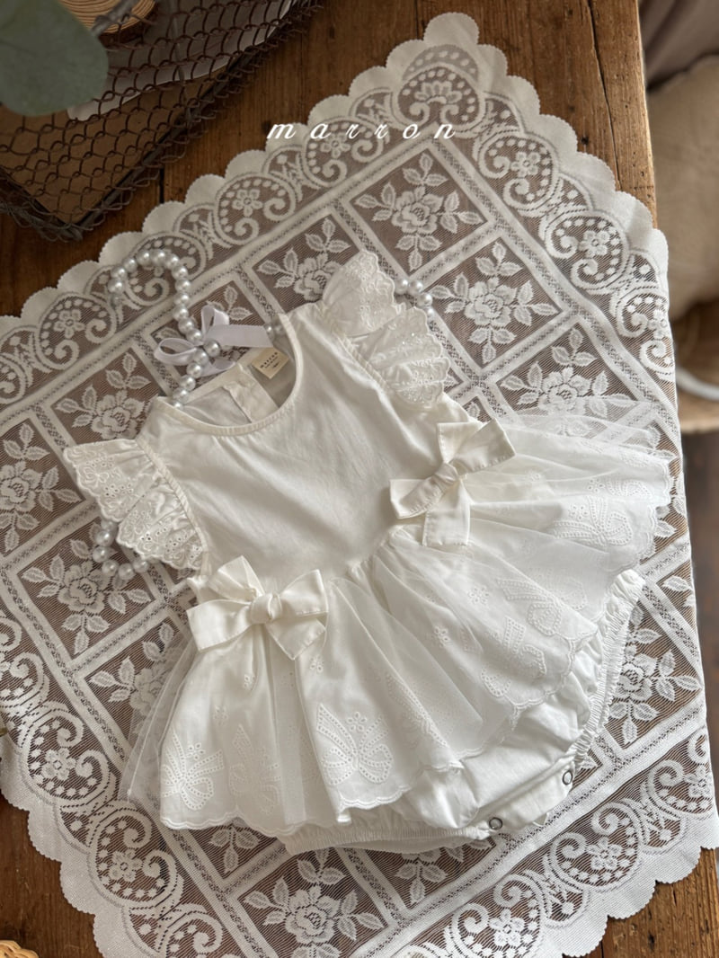 Marron - Korean Baby Fashion - #smilingbaby - Ribbon Suit - 12