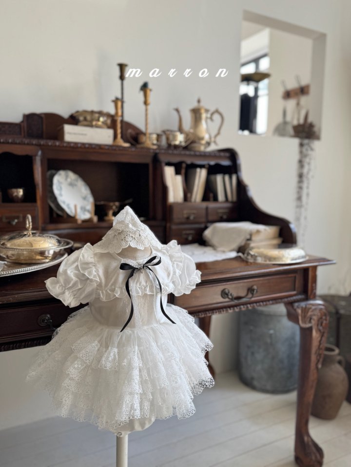 Marron - Korean Baby Fashion - #smilingbaby - Tiara Suit (Ribbon not included) - 5