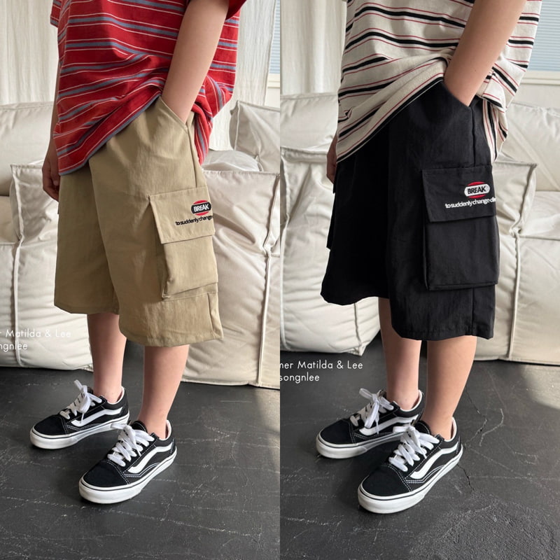 Matilda & Lee - Korean Children Fashion - #Kfashion4kids - Break Cargo Shorts