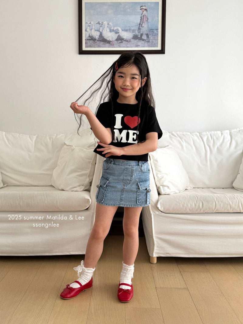 Matilda & Lee - Korean Children Fashion - #Kfashion4kids - Pearl Crop Love Tee - 8