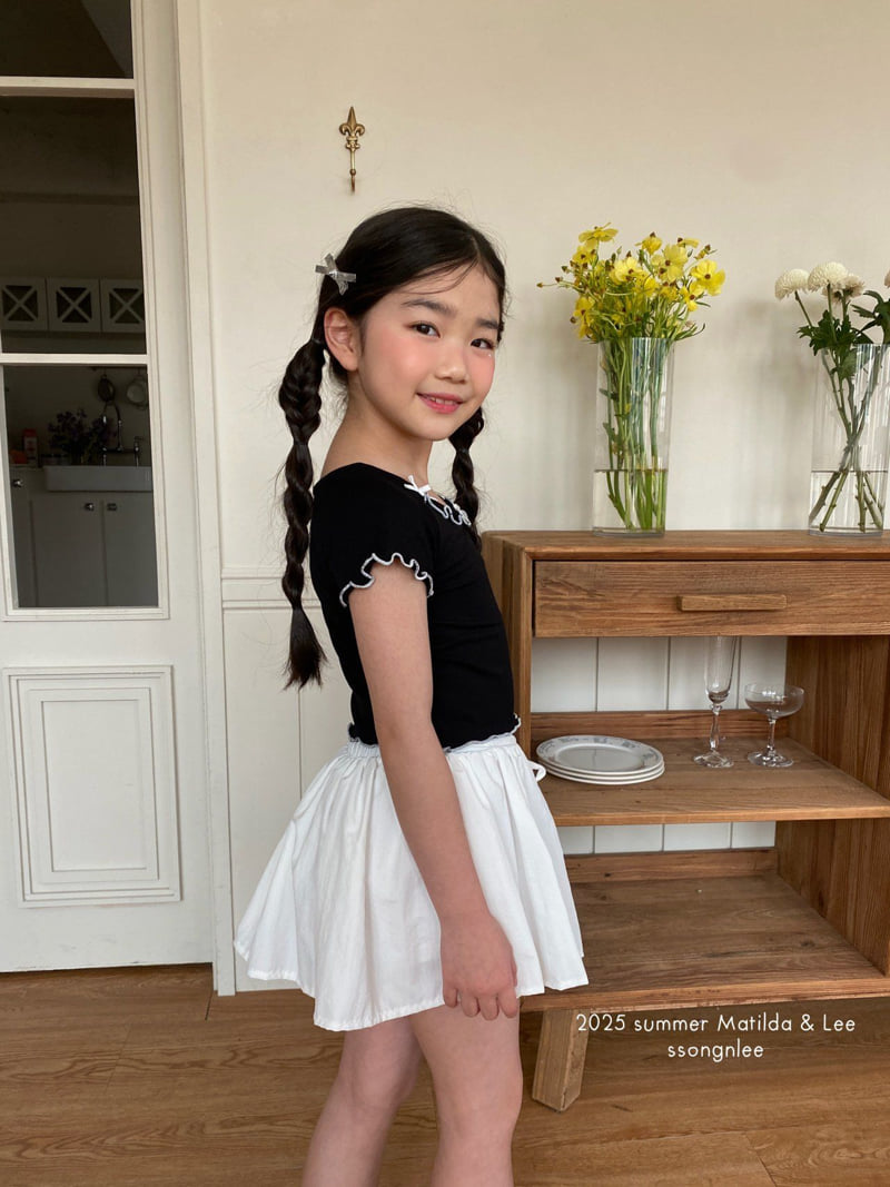 Matilda & Lee - Korean Children Fashion - #Kfashion4kids - Ruby Ribbon Tee - 6