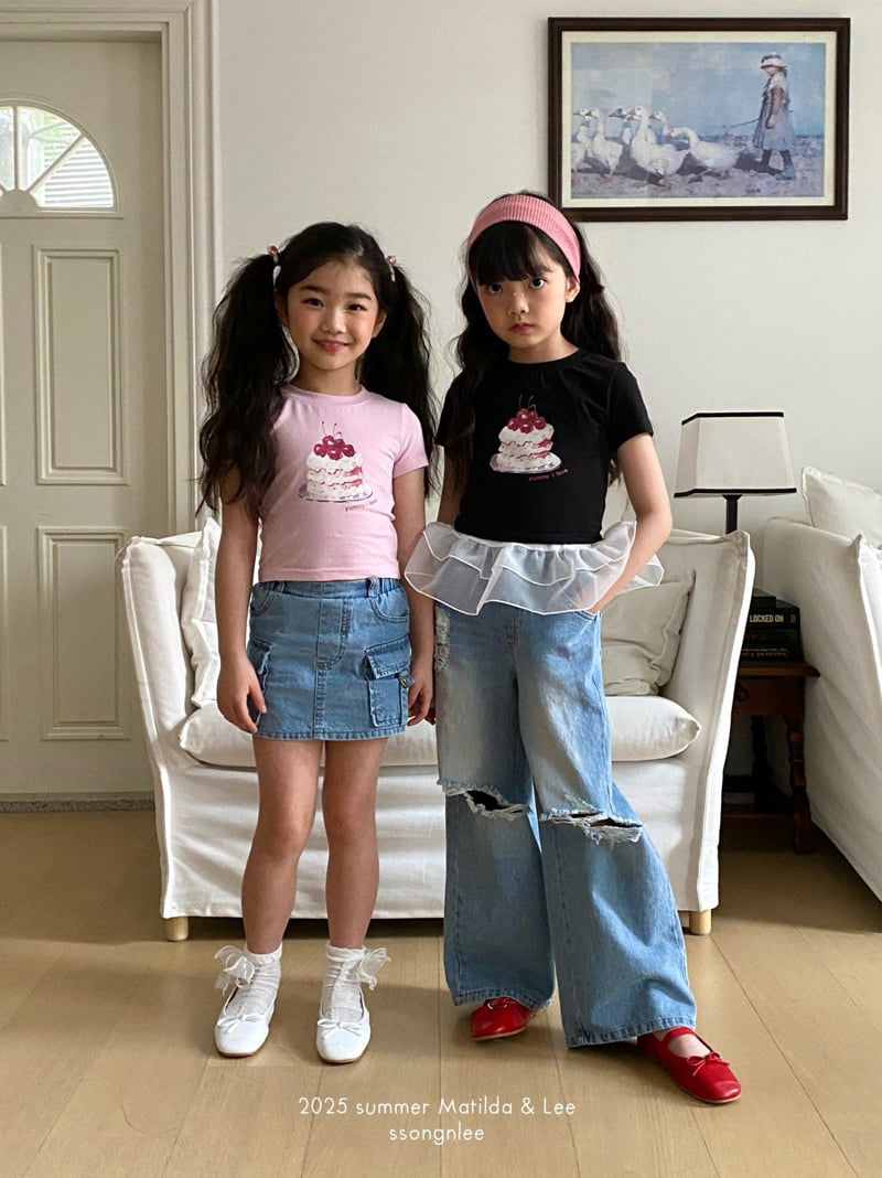 Matilda & Lee - Korean Children Fashion - #kidzfashiontrend - Cherry Cake Tee - 4