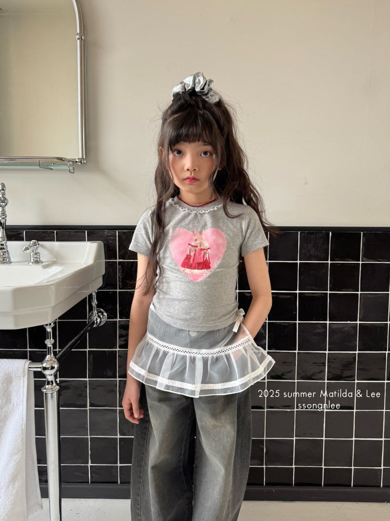 Matilda & Lee - Korean Children Fashion - #Kfashion4kids - Lace Bunny Tee - 9