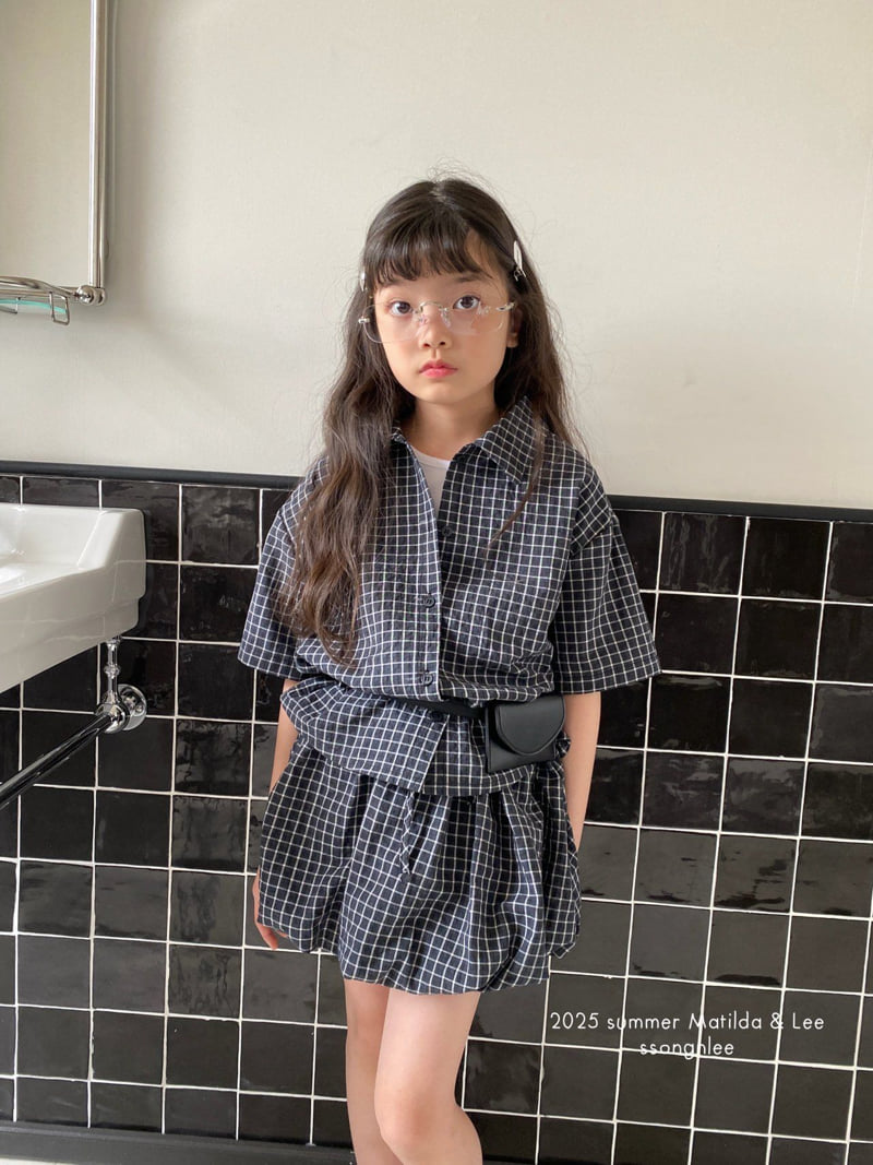 Matilda & Lee - Korean Children Fashion - #Kfashion4kids - Light Check Shirt - 11