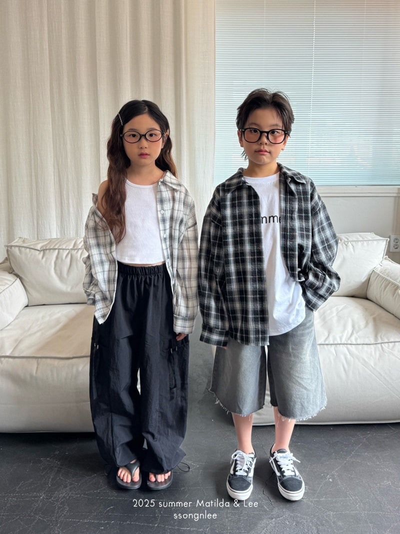 Matilda & Lee - Korean Children Fashion - #childofig - Summer Checked Shirt - 5