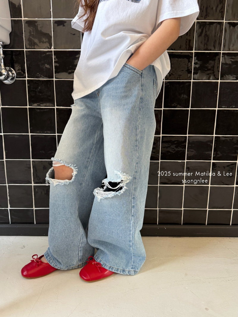 Matilda & Lee - Korean Children Fashion - #childofig - Broken Jeans