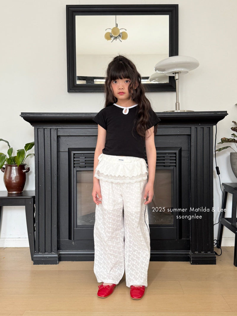 Matilda & Lee - Korean Children Fashion - #childofig - Floral Line Pants - 6