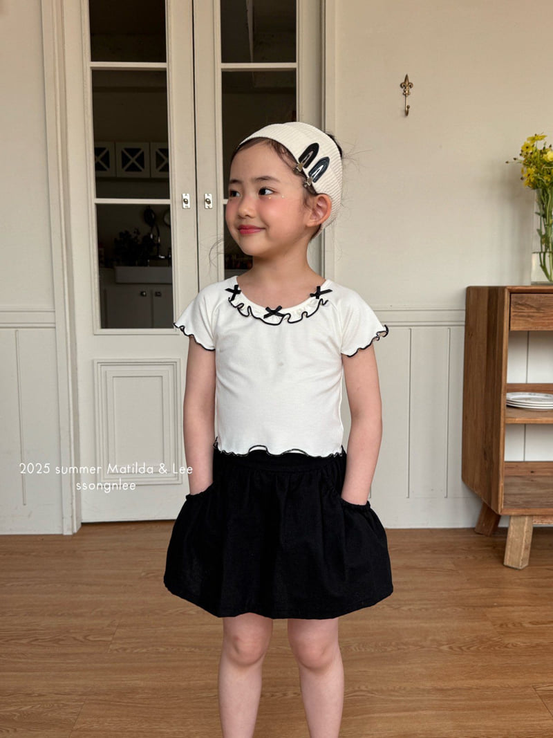 Matilda & Lee - Korean Children Fashion - #childofig - Ruby Ribbon Tee - 11