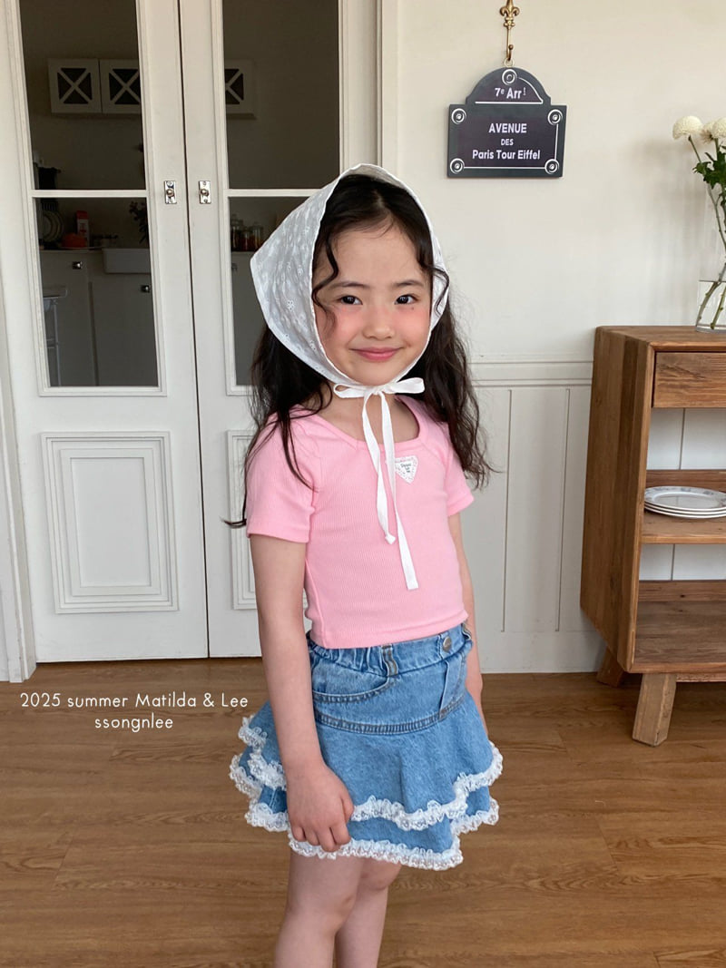 Matilda & Lee - Korean Children Fashion - #childofig - Triangle Lace Tee - 7