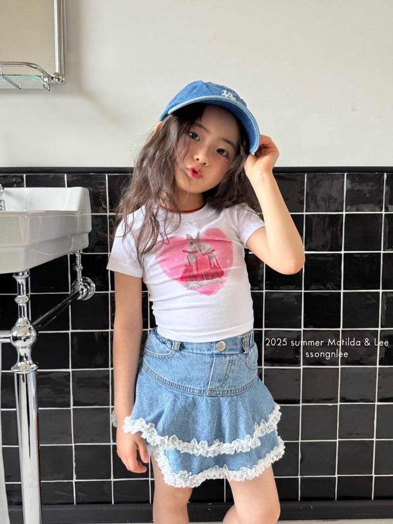 Matilda & Lee - Korean Children Fashion - #childofig - Lace Bunny Tee