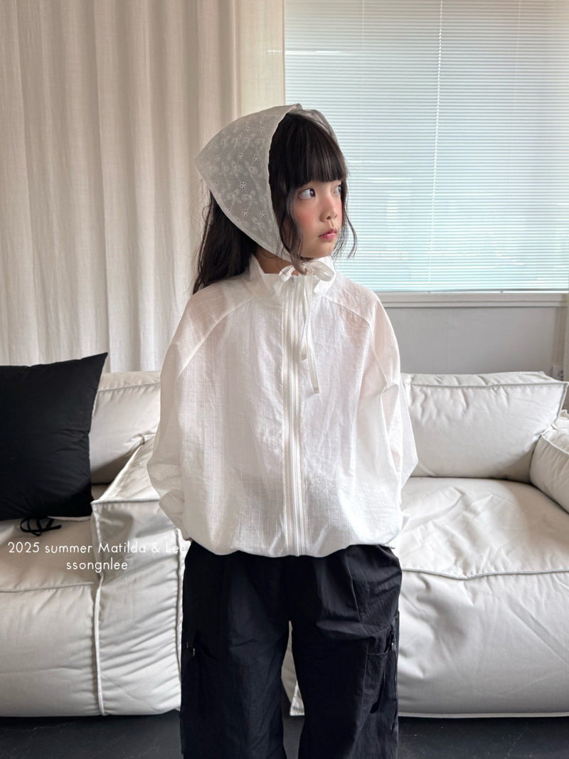 Matilda & Lee - Korean Children Fashion - #childrensboutique - Ribbon Lace Hoodie - 2