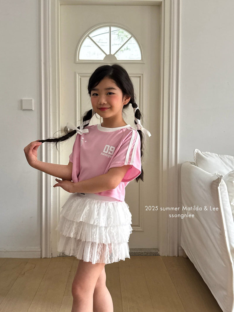 Matilda & Lee - Korean Children Fashion - #childrensboutique - Label Lace Skirt - 6