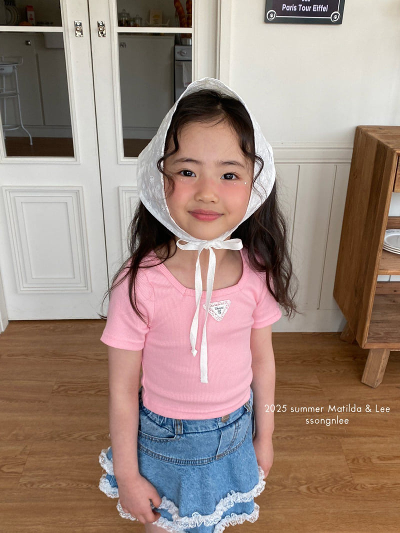 Matilda & Lee - Korean Children Fashion - #childrensboutique - Triangle Lace Tee - 8
