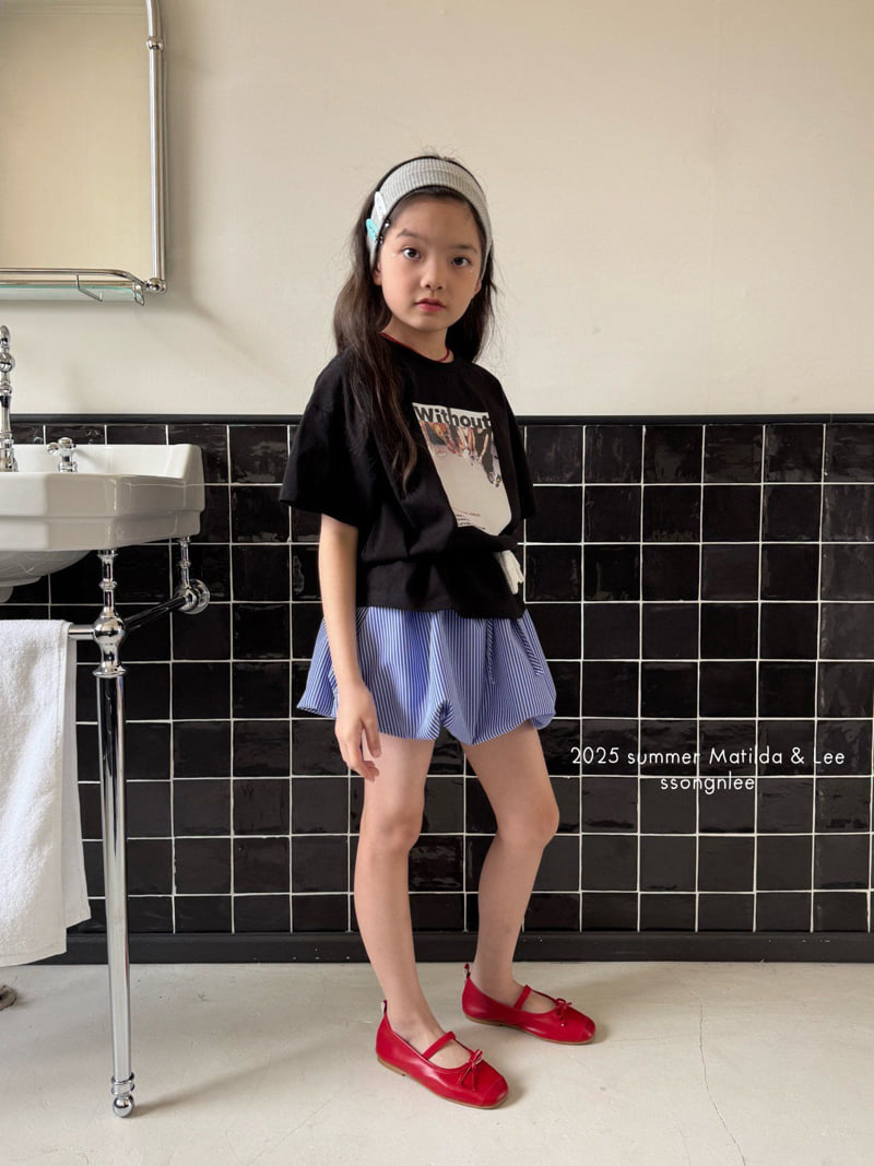 Matilda & Lee - Korean Children Fashion - #childrensboutique - Striped Balloon Skirt - 8