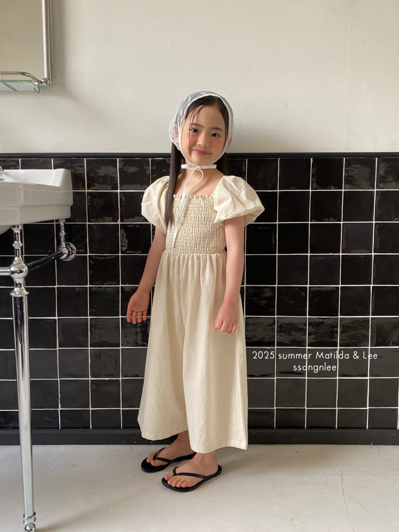 Matilda & Lee - Korean Children Fashion - #childrensboutique - Shirred Jumpsuit - 7