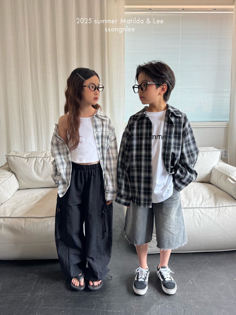 Matilda & Lee - Korean Children Fashion - #designkidswear - Summer Checked Shirt - 7