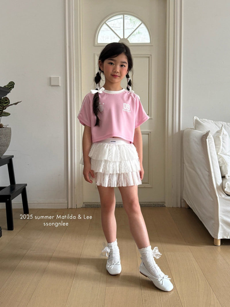Matilda & Lee - Korean Children Fashion - #designkidswear - Label Lace Skirt - 7