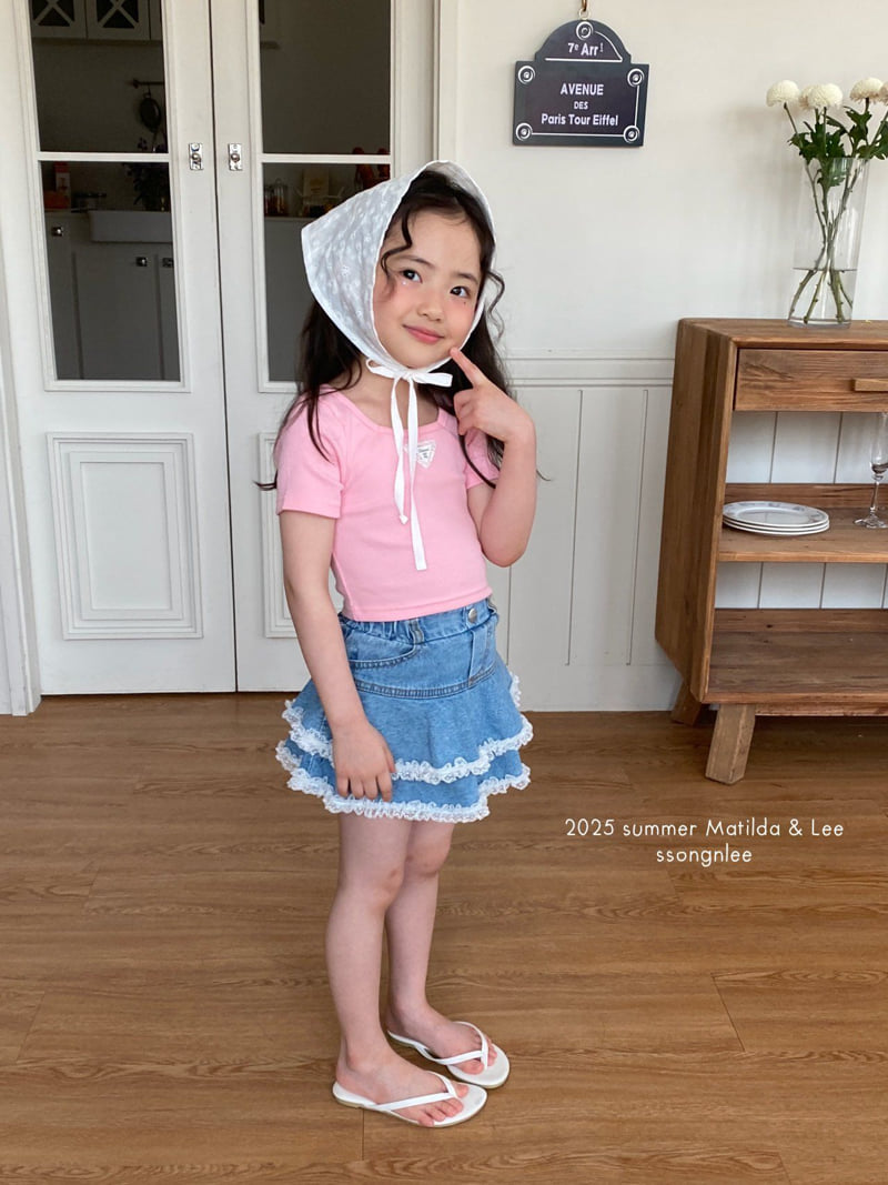 Matilda & Lee - Korean Children Fashion - #designkidswear - Triangle Lace Tee - 9