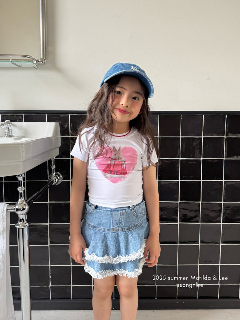 Matilda & Lee - Korean Children Fashion - #designkidswear - Lace Bunny Tee - 3