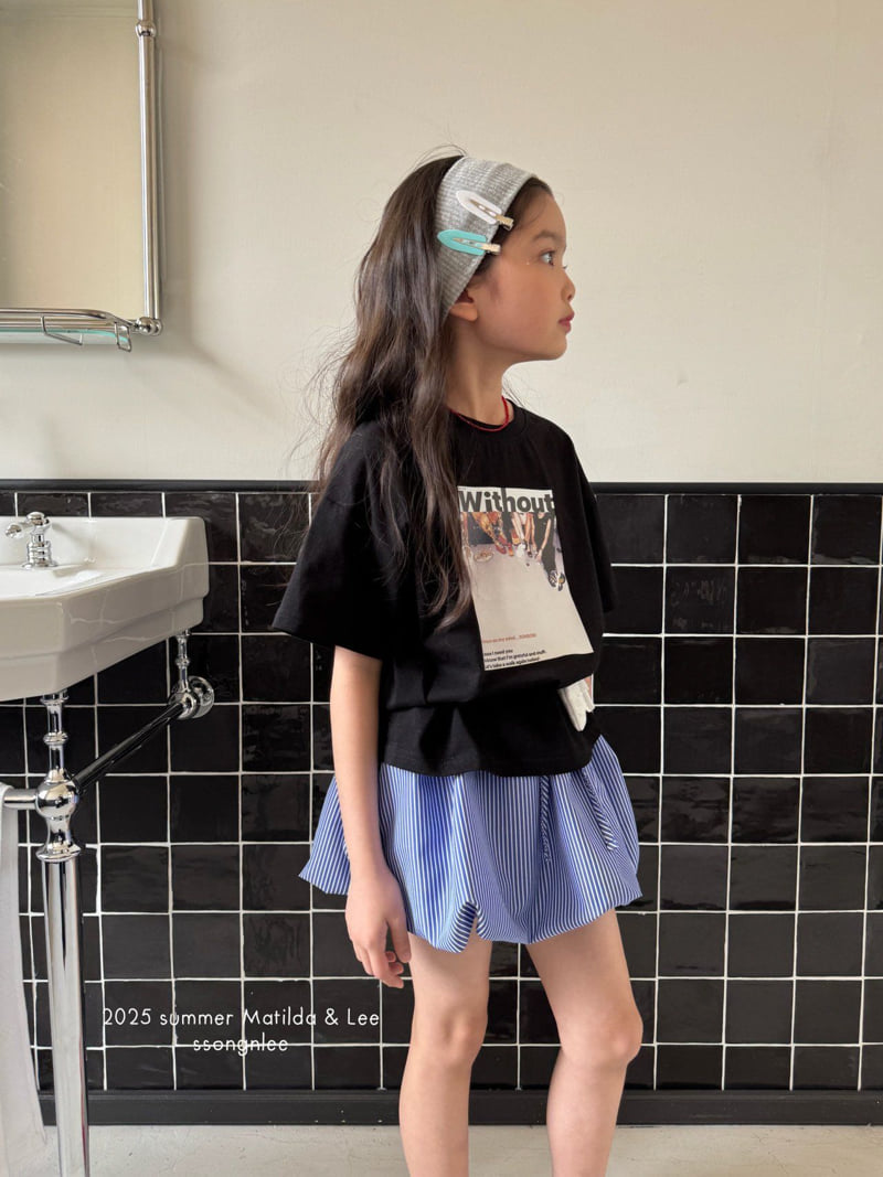 Matilda & Lee - Korean Children Fashion - #designkidswear - Striped Balloon Skirt - 9