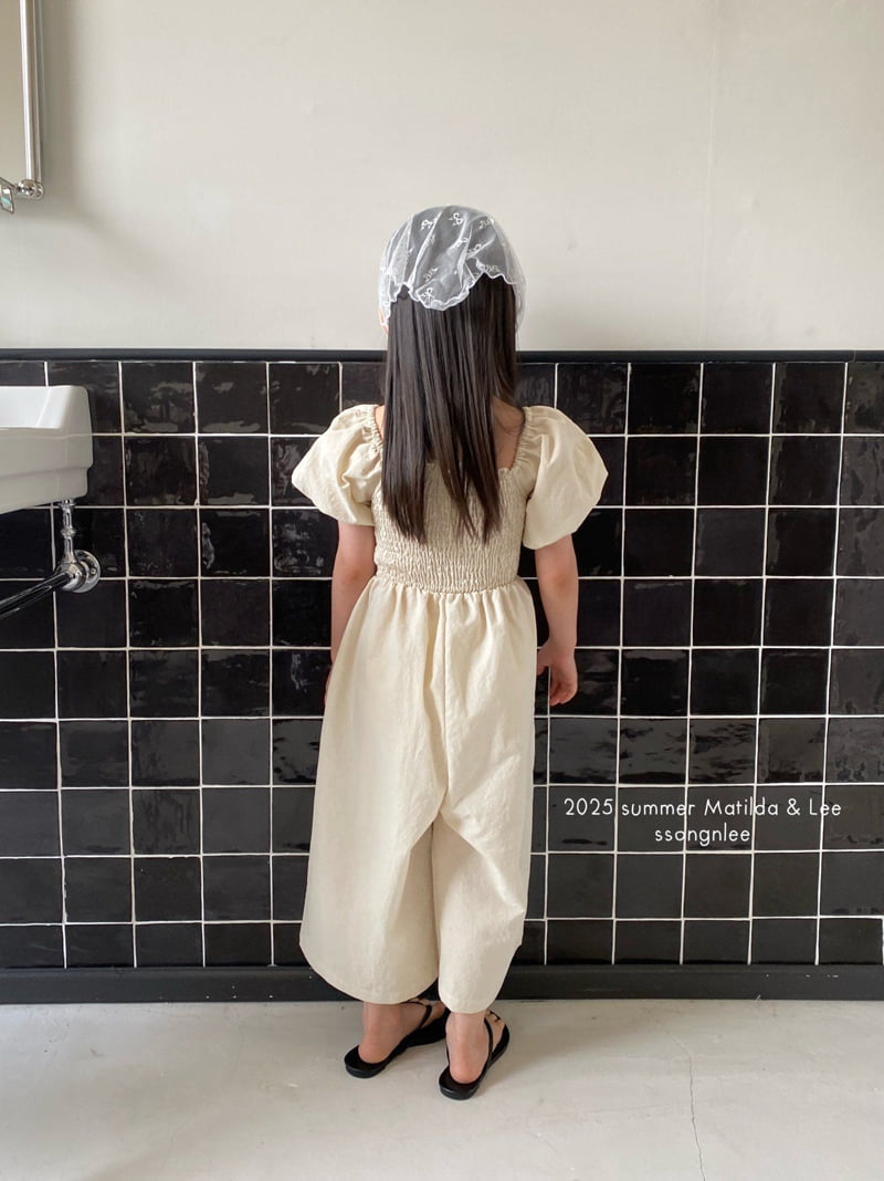 Matilda & Lee - Korean Children Fashion - #designkidswear - Shirred Jumpsuit - 8