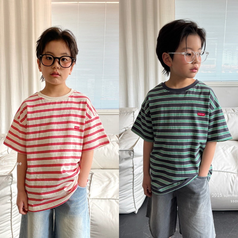 Matilda & Lee - Korean Children Fashion - #discoveringself - Good Day Stripe Tee