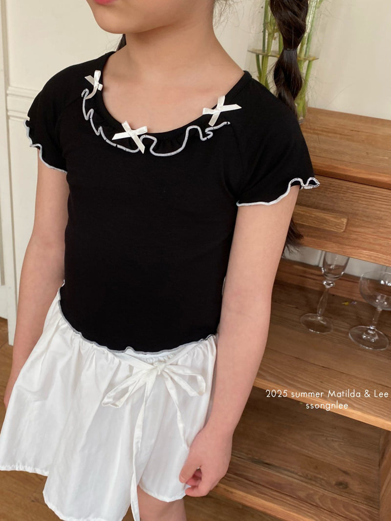 Matilda & Lee - Korean Children Fashion - #discoveringself - Ruby Ribbon Tee