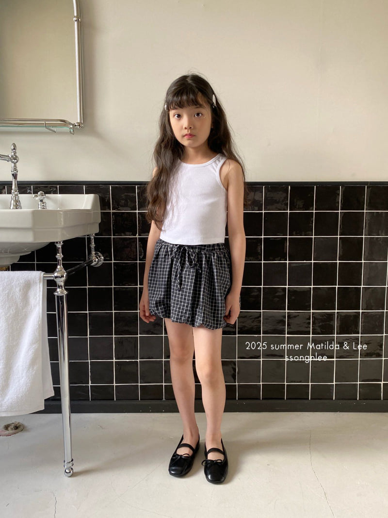 Matilda & Lee - Korean Children Fashion - #discoveringself - Check Balloon Skirt - 11