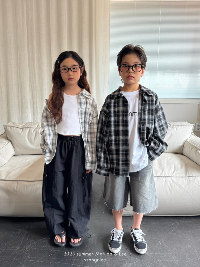Matilda & Lee - Korean Children Fashion - #fashionkids - Summer Checked Shirt - 9