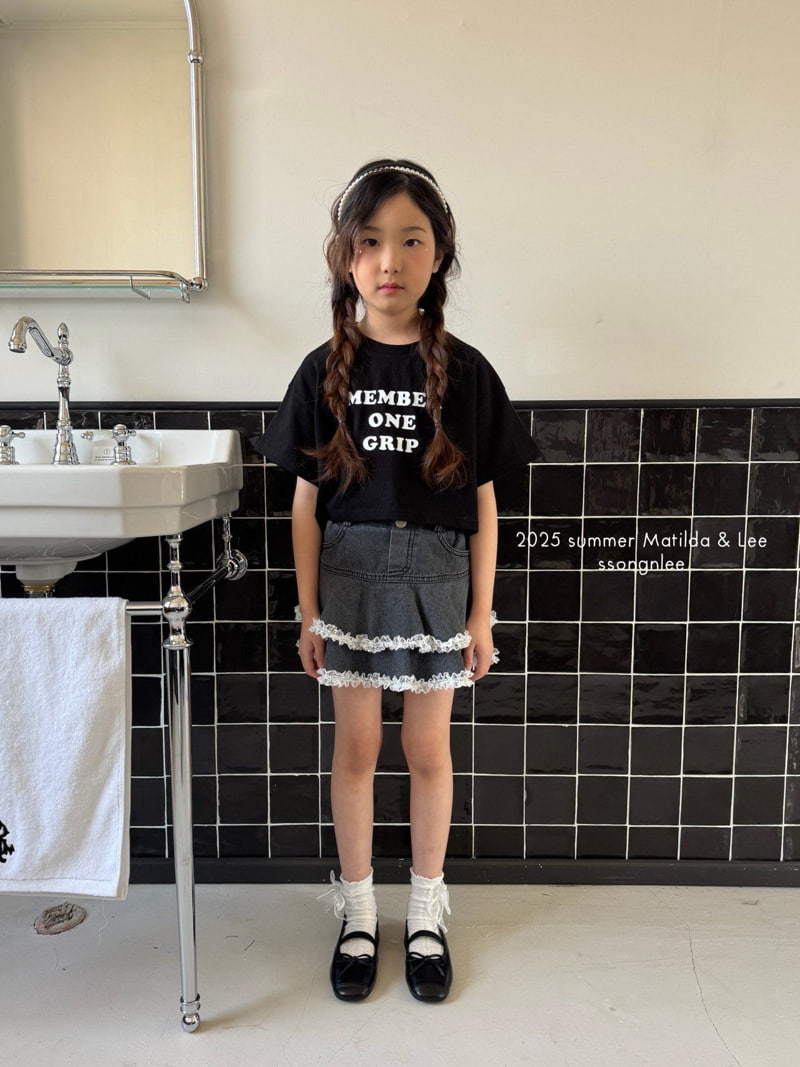 Matilda & Lee - Korean Children Fashion - #fashionkids - Member Crop Tee - 5
