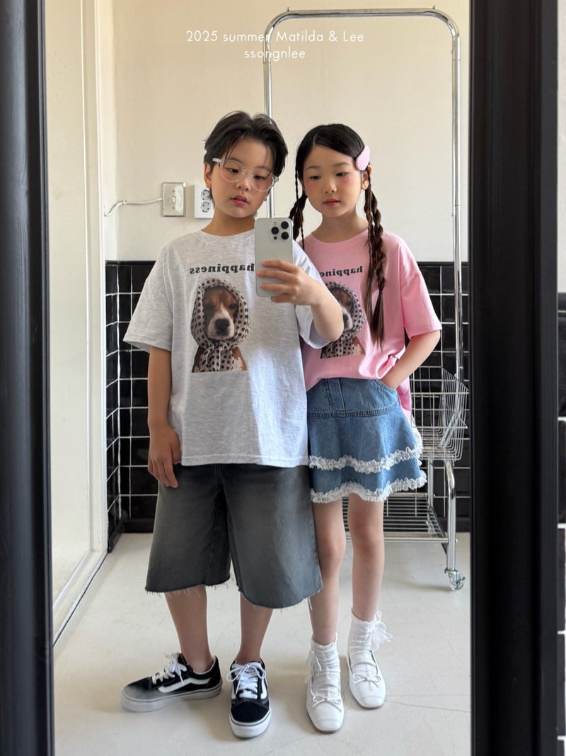 Matilda & Lee - Korean Children Fashion - #fashionkids - Lace Denim Skirt - 3