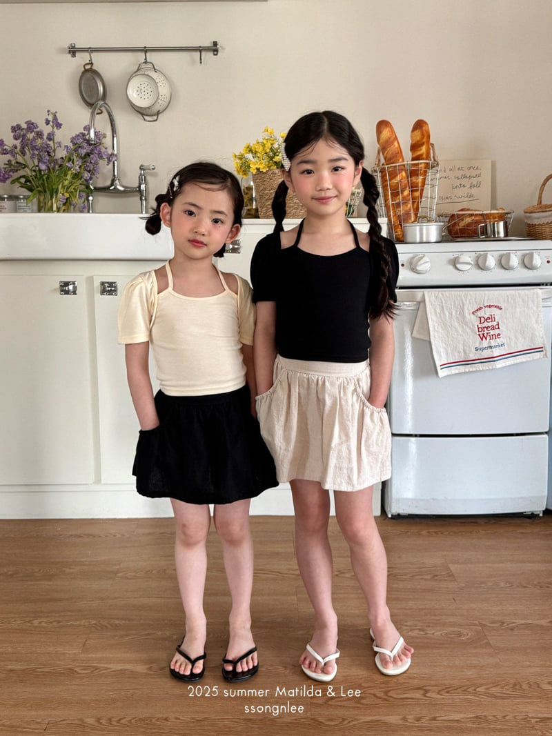 Matilda & Lee - Korean Children Fashion - #fashionkids - Linen Shirring Skirt - 11