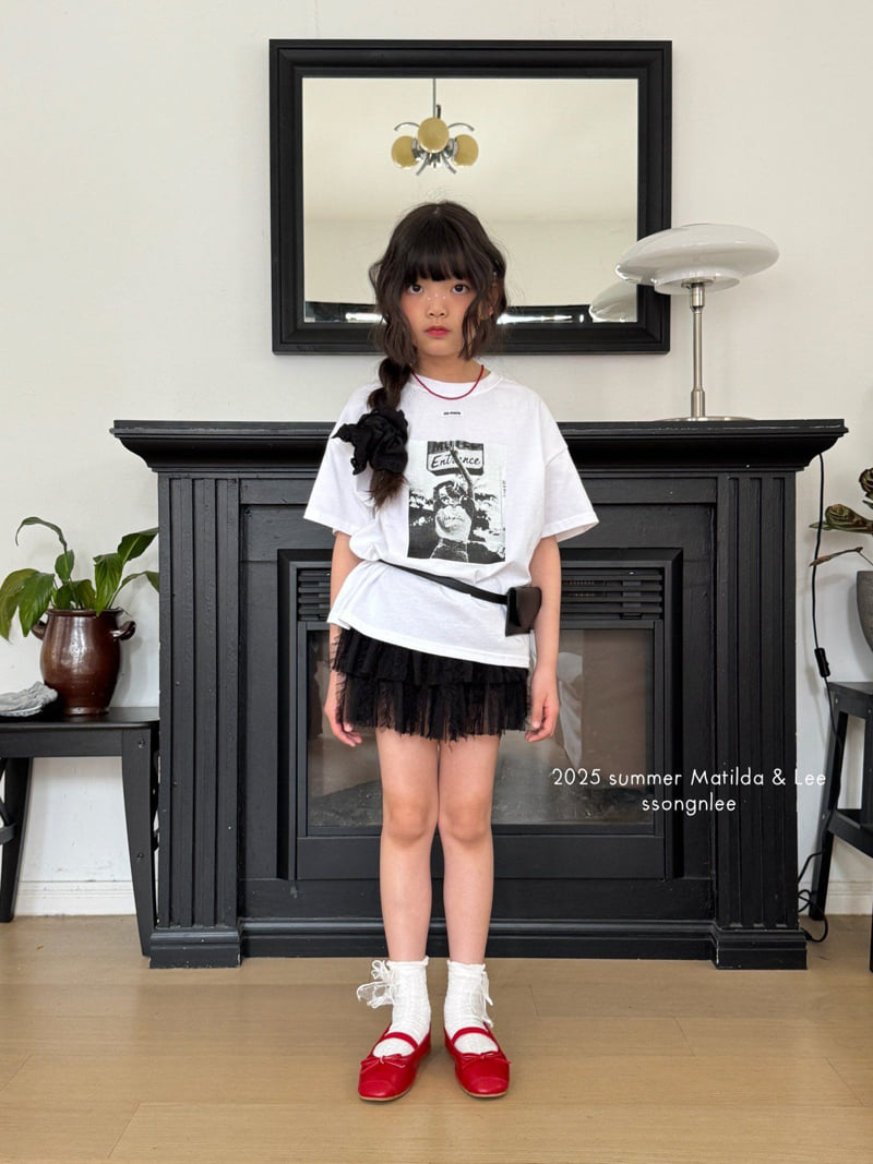 Matilda & Lee - Korean Children Fashion - #fashionkids - Label Lace Skirt - 9