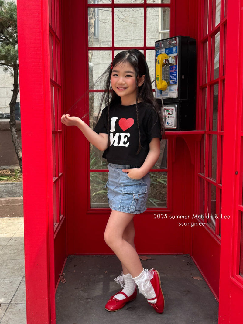 Matilda & Lee - Korean Children Fashion - #discoveringself - Pearl Crop Love Tee - 4