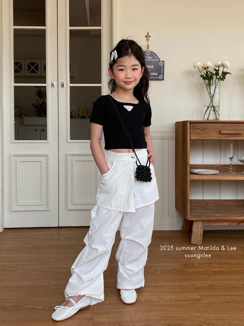 Matilda & Lee - Korean Children Fashion - #fashionkids - Triangle Lace Tee - 11