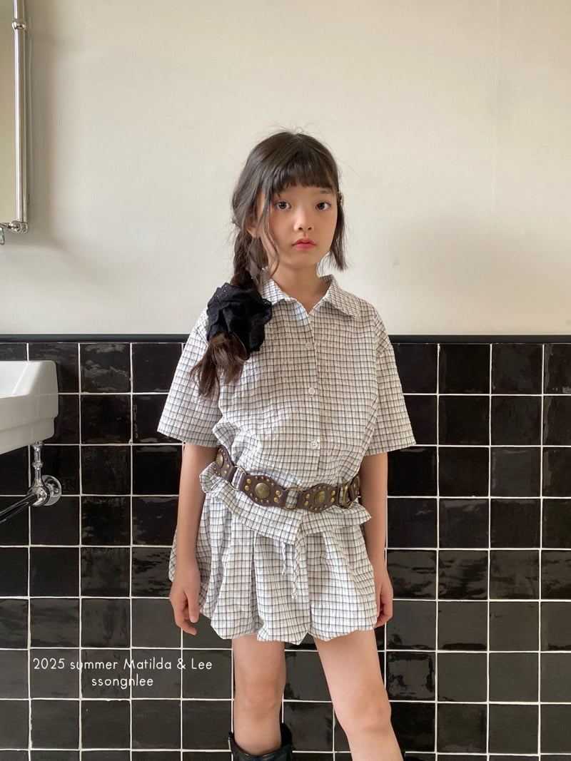 Matilda & Lee - Korean Children Fashion - #fashionkids - Light Check Shirt - 7