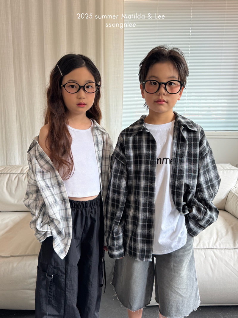 Matilda & Lee - Korean Children Fashion - #kidsshorts - Summer Checked Shirt - 10